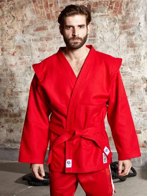 Куртка для самбо BRAVEGARD Training красная - Sambo-shop.com