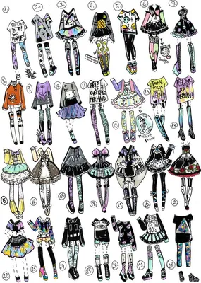 Рисунки одежды для срисовки: 60 картинок одежды для рисования карандашом