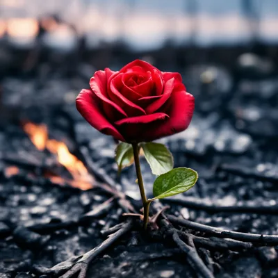 Одинокая роза фото фотографии