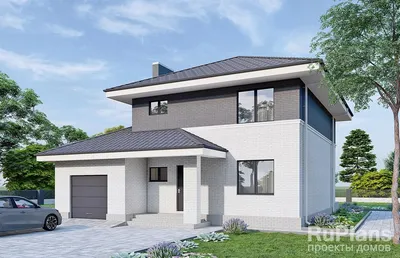 артикул КО-873 Одноэтажный дом с гаражом (площадь 149 м²) all-proekt