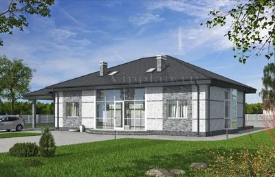 Дом проекта u128 площадью 130 м2 с террасой - строительство в Екатеринбурге  от Уралстрой