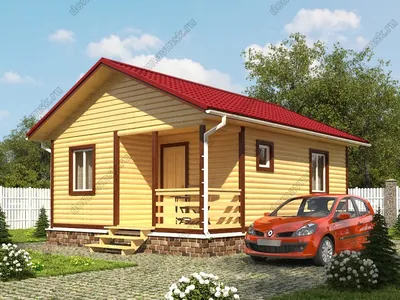 Проект одноэтажного каркасного дома Олонец | designs-projects.ru : проекты  и дизайны
