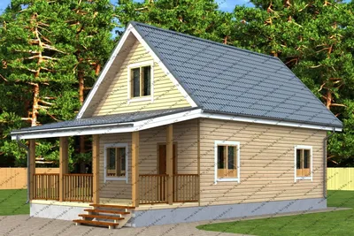 Купить одноэтажный каркасный дом