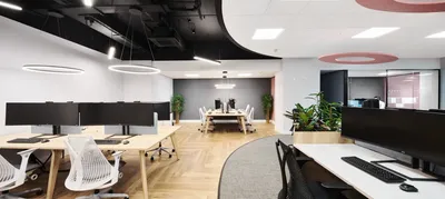 A Creative Idea For Painting Walls And Floors Gave This Office A Unique  Personality