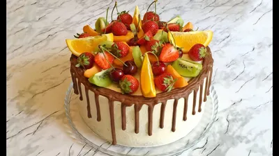 Бисквитный торт Феерия ванили с использованием ванильной глазури