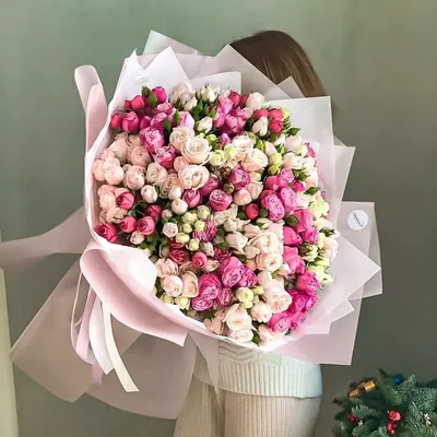 Букет из кустовых роз «Ласковое утро» - интернет-магазин «Funburg.ru»