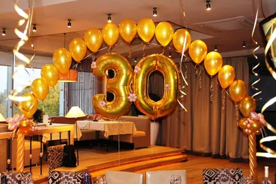 Оформление зала воздушными шарами на День рождения купить в Москве с  доставкой: цена, фото, описание | Артикул:A-006210
