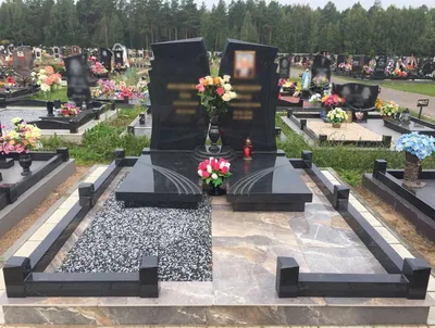 Благоустройство могил на кладбище, оформление захоронений