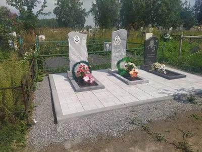 Благоустройство могил плиткой на кладбище в Минске: фото, цены - ПостКамень