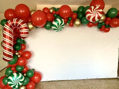 Оформление шарами детского сада к Новому году