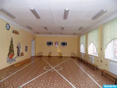 Оформление физкультурного зала в детском саду: 60 фото