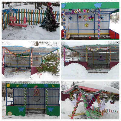 МБДОУ детский сад № 123 г. Ульяновск. Снежные постройки
