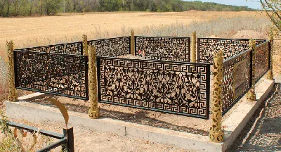 Металлическая оградка на могилу (id 68844656), купить в Казахстане, цена на  Satu.kz