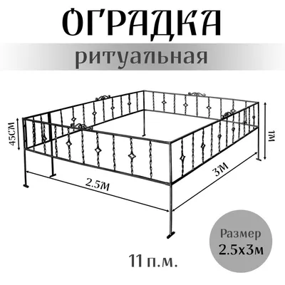 Ограды на могилу - купить по доступной цене в Кирове