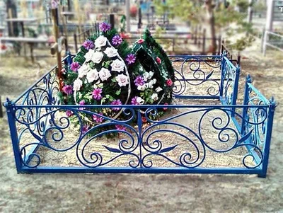 Сварные металлические ограды на могилу — заказать сварную ограду в  Возрождение