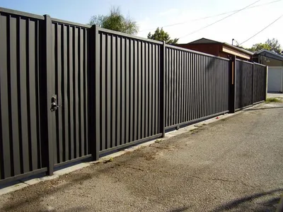 Секционный забор из профильных труб в Нижнем Тагиле
