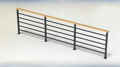 Ограда из профильной трубы №1.22 (ID#73776247), цена: 40 руб., купить на  Deal.by