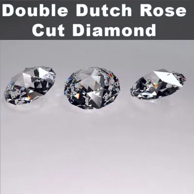 Двойной голландский бриллиант огранки роза 3D Модель $24 - .unknown .3ds  .max .obj - Free3D