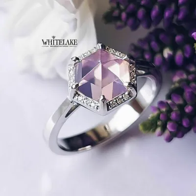 Кольцо с камнем огранки «роза» и бриллиантами - изготовление на заказ в  ювелирной студии Whitelake