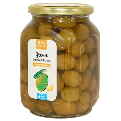 OLIVINA - OLIVES IN GLASS JARS - Оливки в стеклянная банка 370ml TUBE -  Черные Oливки окисленные (КОНФИТ) Без косточки стеклянная банка 370ml TUBE,  OLIVINA