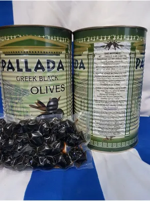 Чёрные оливки, приправленные в стеклянной банке 3100мл, \"DENOCCIOLATE\"