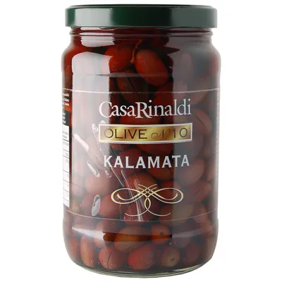 OLIVINA - OLIVES IN GLASS JARS - Оливки в стеклянная банка 370ml TUBE -  Зеленые Оливки Халкидики Фаршированные миндалем стеклянная банка 370ml TUBE