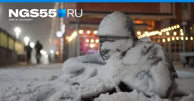 Омск, город новогодний, зима, красота…» — создано в Шедевруме