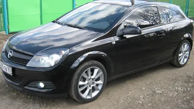 Opel Astra H GTC 1.6 бензиновый 2010 | черный опель на DRIVE2