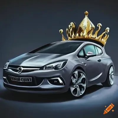 Красный Opel Astra GTC тюнинг в …» — создано в Шедевруме