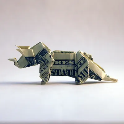 Оригами из денег в подарок - 69 фото