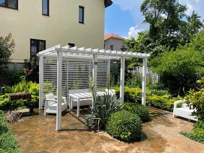 ✓ Беседка в стиле минимализм Modern Gazebo 01 6,0х9,0м от производителя  Thermowood Production - купить по низким ценам в Киеве с доставкой и  сборкой по Украине