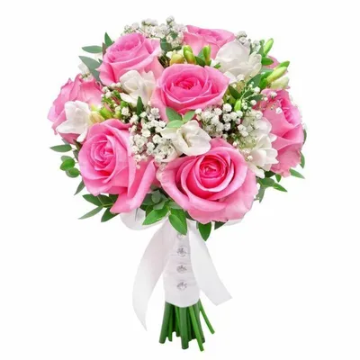 Букет из 11 красных и розовых роз в упаковке - купить в Увате с доставкой