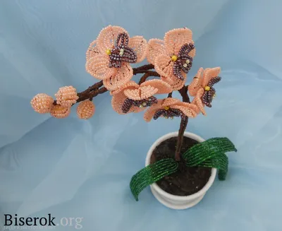 🦋Орхидея из бисера. Бабочка Мастер класс/Orchid made of beads. Butterfly  Master Class💜 - YouTube
