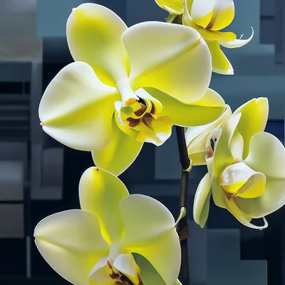 Орхидея фаленопсис лимонная