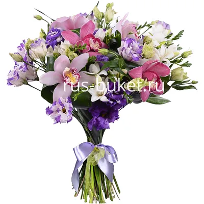 Композиция Орхидеи в шляпной коробке» с орхидеями и лизиантусами - купить в  Йошкар-Оле за 8 380 руб