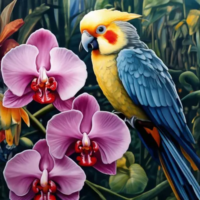 Орхидея попугай - красивые фото