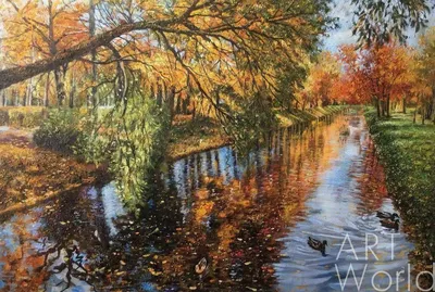 Природа. Осень. Озеро.» — создано в Шедевруме