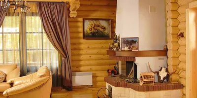 Отделка деревянного дома внутри