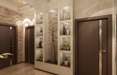 Варианты отделки коридора в квартире, подготовка и материалы в 2024 году