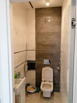 Туалет отделанный пластиковыми панелями (94 фото)
