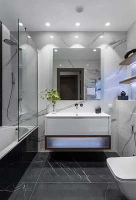 Отделка ванной комнаты плиткой. 25 Фото. Дизайн и декор