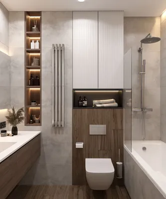 Ванная комната с рельефной плиткой, 20x60 см, Россия | Зеркало для ванной,  Интерьер ванной комнаты, Современный интерьер