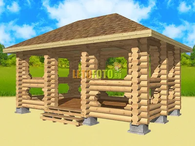 Купить деревянную садовую дачную открытую беседку в Златоусте, Миассе,  Сатке, Челябинской области
