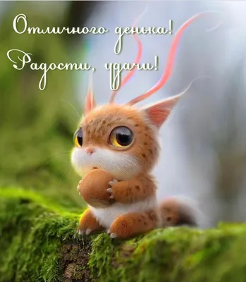 Картинка - Отличного денька! Радости, удачи!.