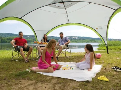 палатка туристическая двухслойная,шатер для кемпинга 4 местная,для отдыха  на природе тент шатер,палатки и шатры отдыха 2 в 1 | AliExpress