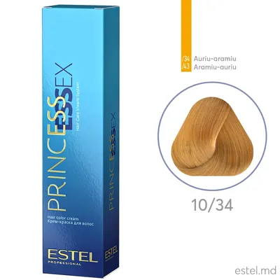 Крем-краска для волос PRINCESS ESSEX, 10/34 Светлый блондин  золотисто-медный, 60 мл | Estel Молдова