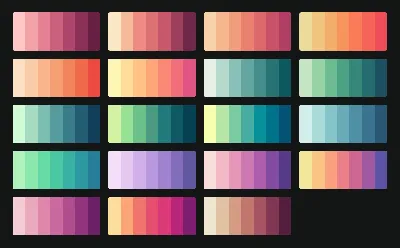 COLOR CHART палитра цветовых оттенков Picasso – BB One