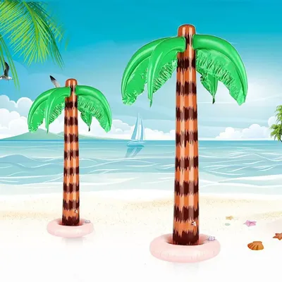 Изображение пальмы кокосовой в солнечный день