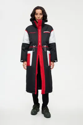 Комбинированное пальто из текстиля и кожи со съёмным воротником из лисицы -  Без утеплителя - купить в интернет-магазине ЛЕВИЛИ