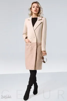 Комбинированное пальто с вязаными рукавами 3/4, воротник - песец 😍  ▪️Турция 🇹🇷 ▪️64% - кашемир, 33% - шерсть ▪️Длина: 115… | Instagram